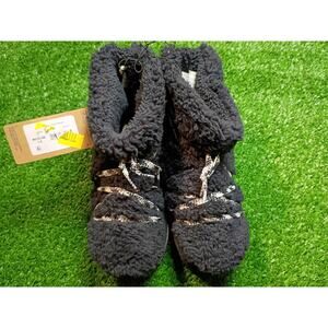 Dearfoams Cozy Comfort Women's Lace-Up Teddy Slipper Booties